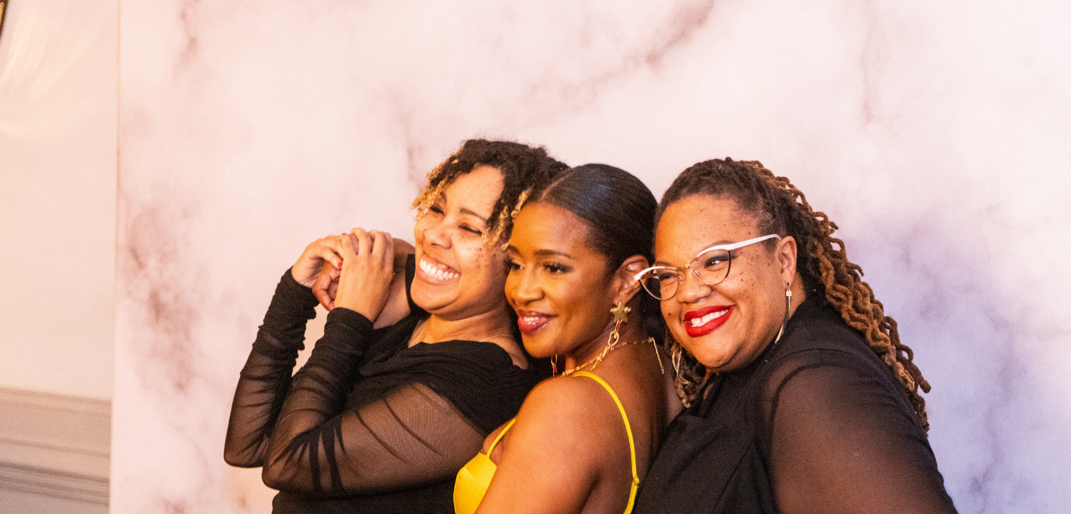 Photo of three Georgia Southern alumni at Southern Royale