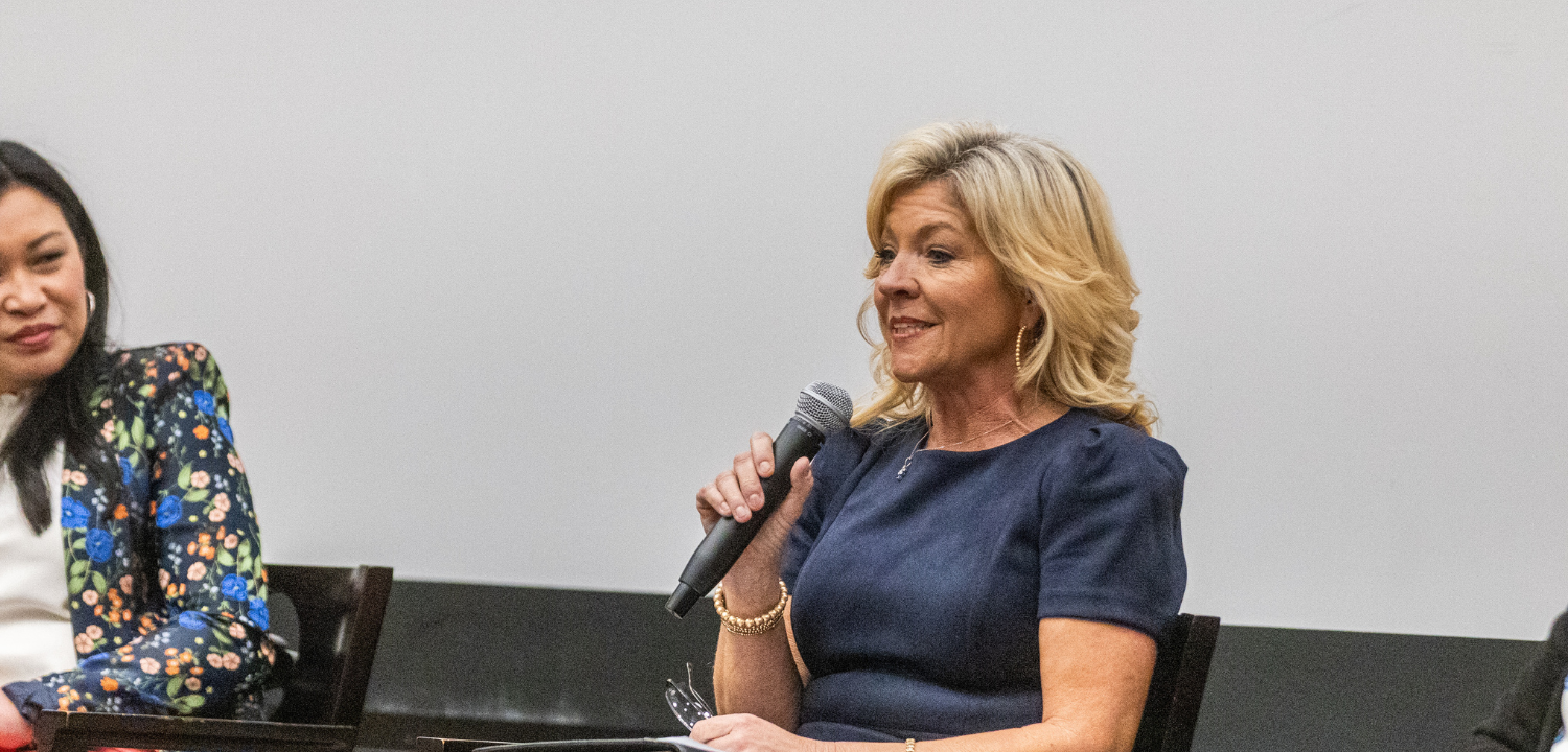 alum speaking at panel